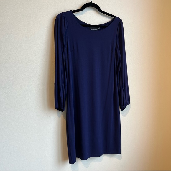 Cynthia Rowley Navy Blue Shift Dress with Open Arms, Size Medium - Picture 2 of 6